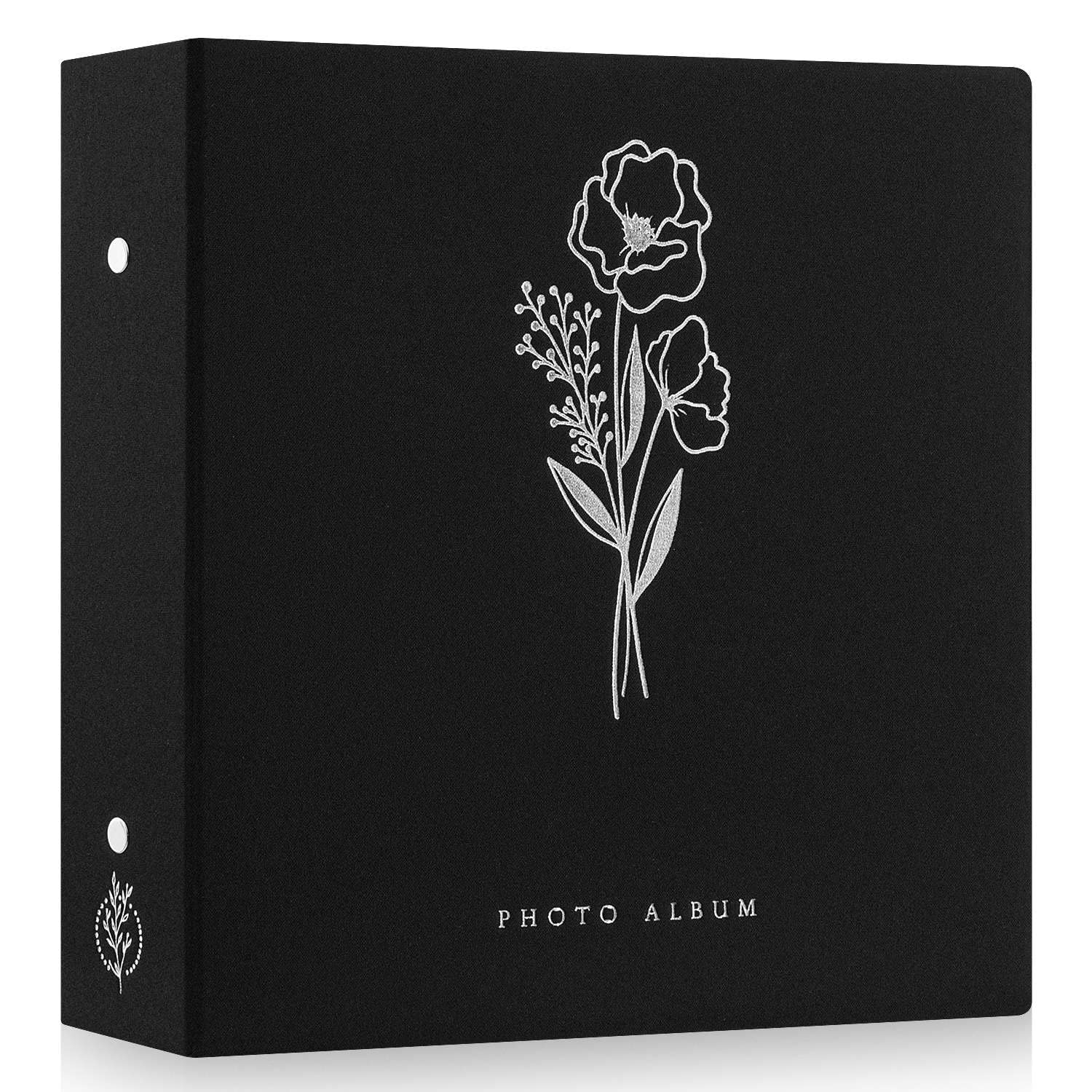 Lanpn 600 Pockets Photo Album 6x4 | Linen Slip-in Memory Book - Black
