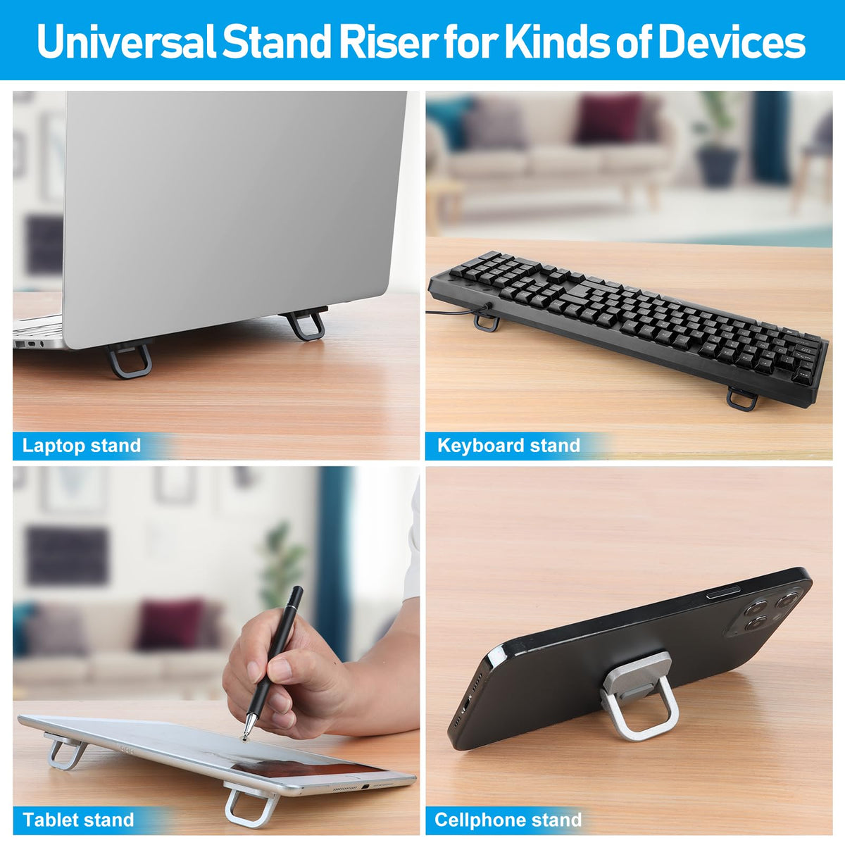 Laptop Stand 2PCS, Foldable Laptop Stand, Invisible Computer Stand, Laptop Feet, Keyboard Lift, Foldable Ergonomic Desktop Stand, Keyboard Stands - image 2