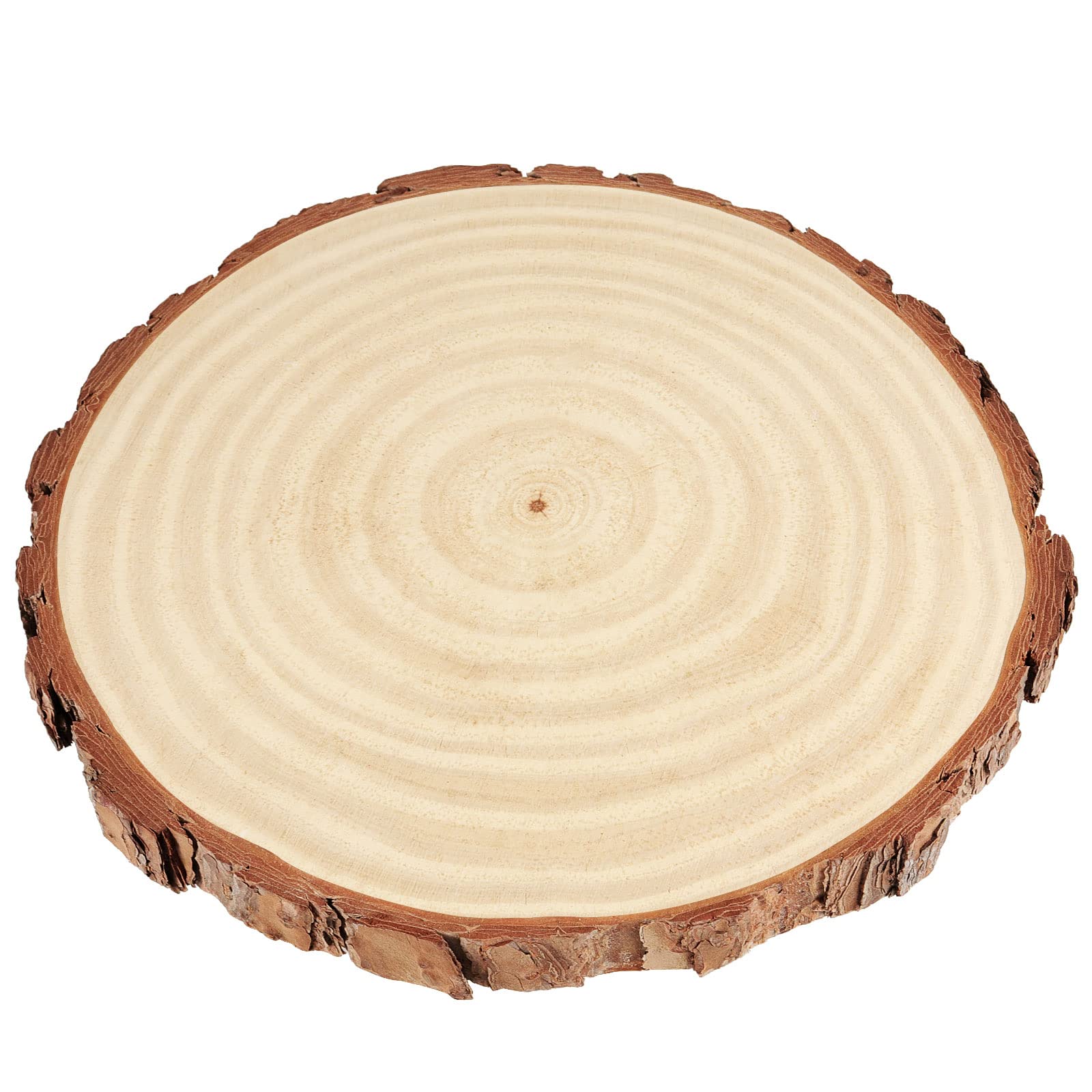 PINGEUI 6-Piece Natural Pine Wood Slices | 9-10 Inch Unfinished Wood Rounds