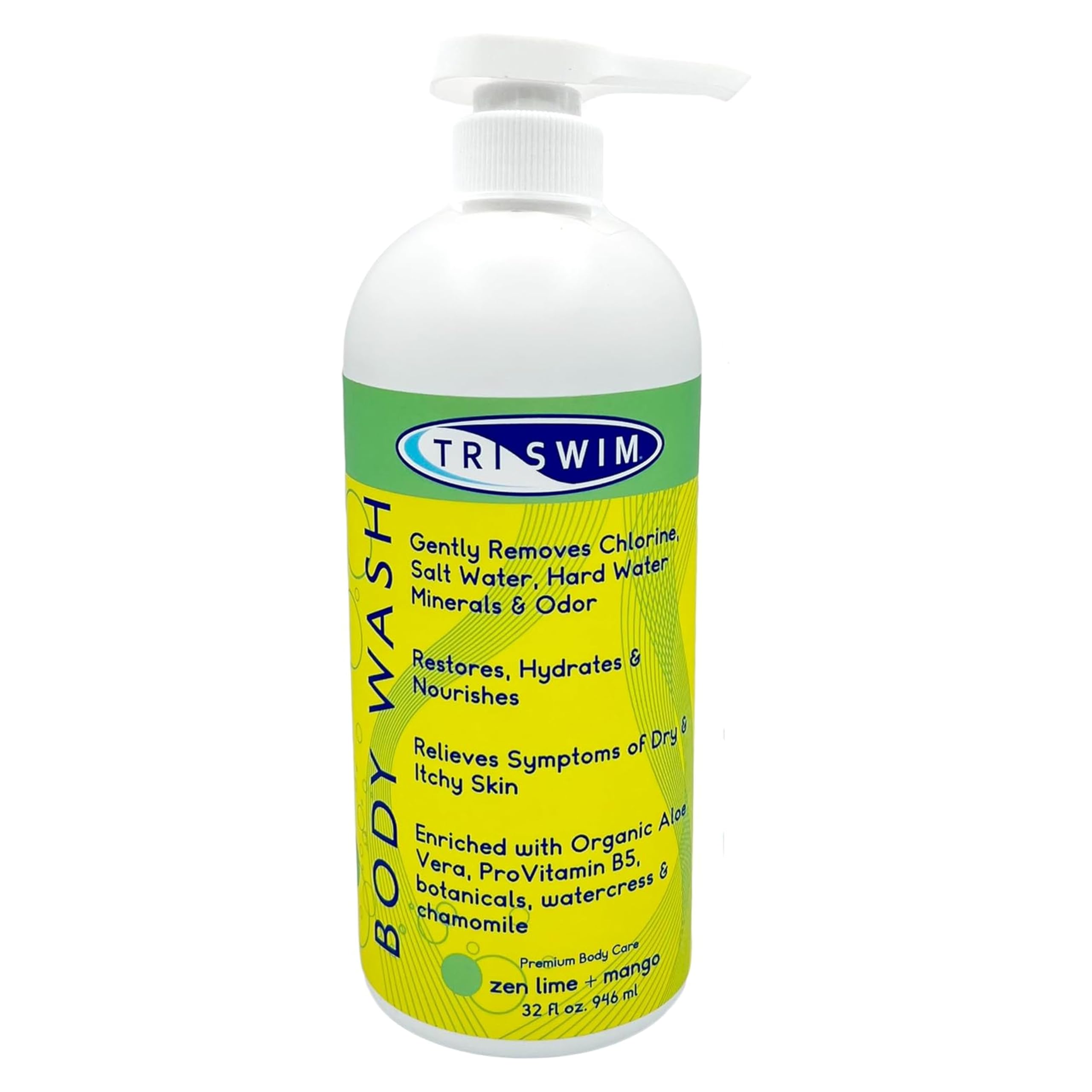 TRISWIM Chlorine Removal Body Wash | Moisturizing After Swim Gel - 946ml