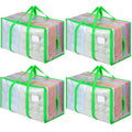 Dntorx 4 Pack 105L Moving Bags Clothes Storage Bags Drom Packing Box, Green