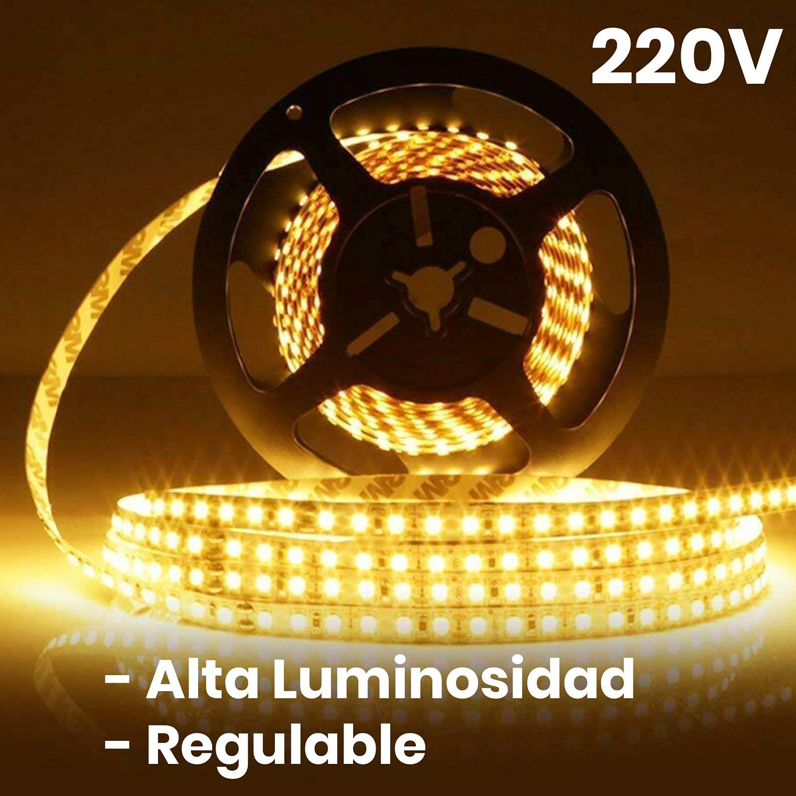 LED ATOMANT 220V LED Strip Light - 5m Warm White 3000K IP67 Waterproof
