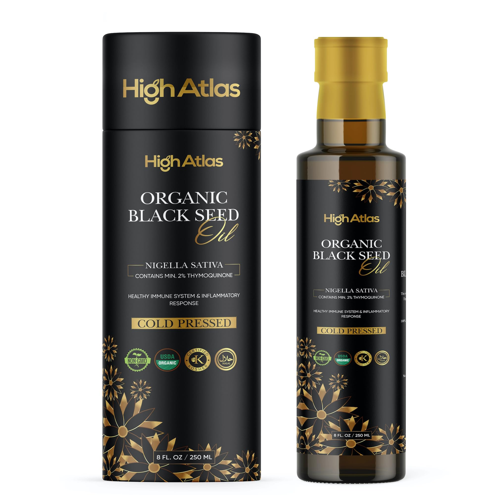 Jolof Store Organic Black Seed Oil – 250ml Cold Pressed Nigella Sativa
