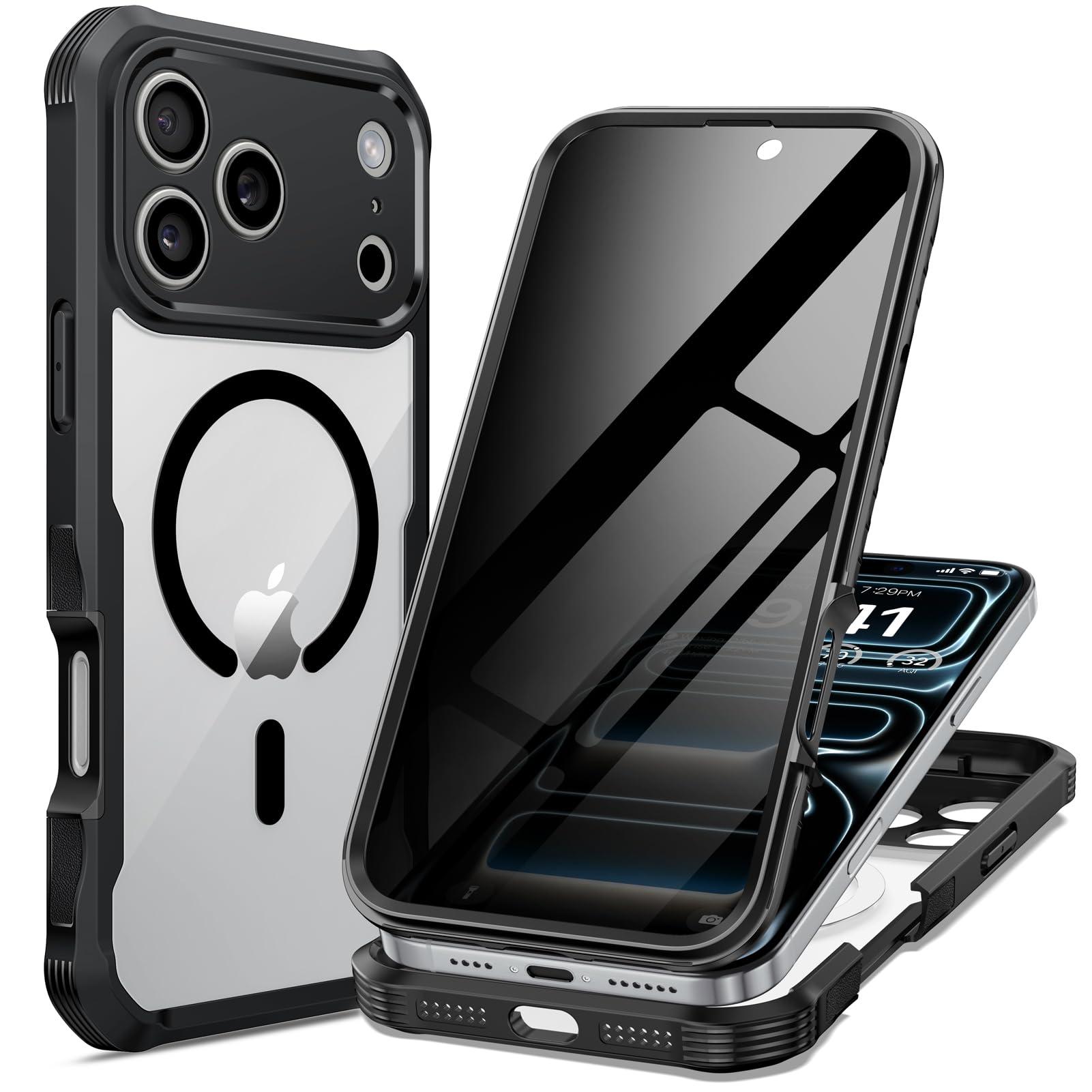 seacosmo iPhone 17 Pro Max Privacy Case | MagSafe Magnetic Cover