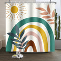 Xiaoterna Boho Shower Curtain | Waterproof Polyester Geometric Art, 180x180cm