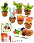 Torlaist 6-in-1 Plant Pot Crochet Kit for Beginners with Video Tutorials