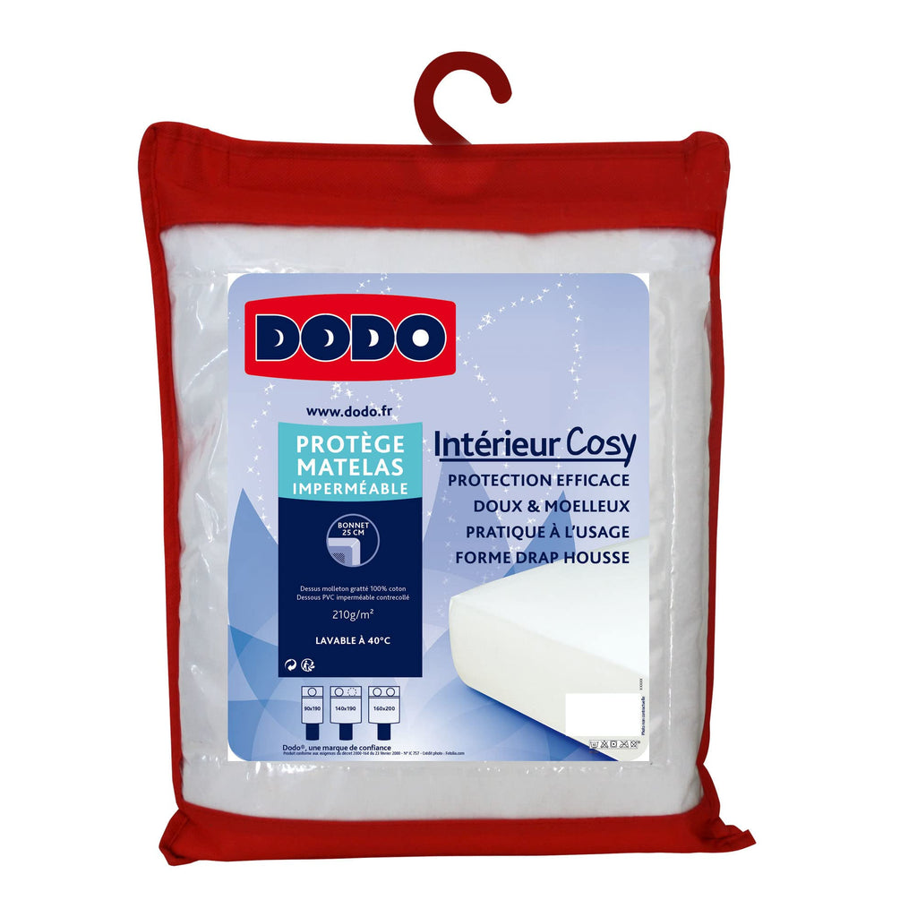 Dodo Cosy Terry Mattress Protector, White, 200 x 160 cm - image 4