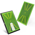 IMAYCC Golf Training Mat – 2-Piece Swing Path Feedback Mat with Rubber Base