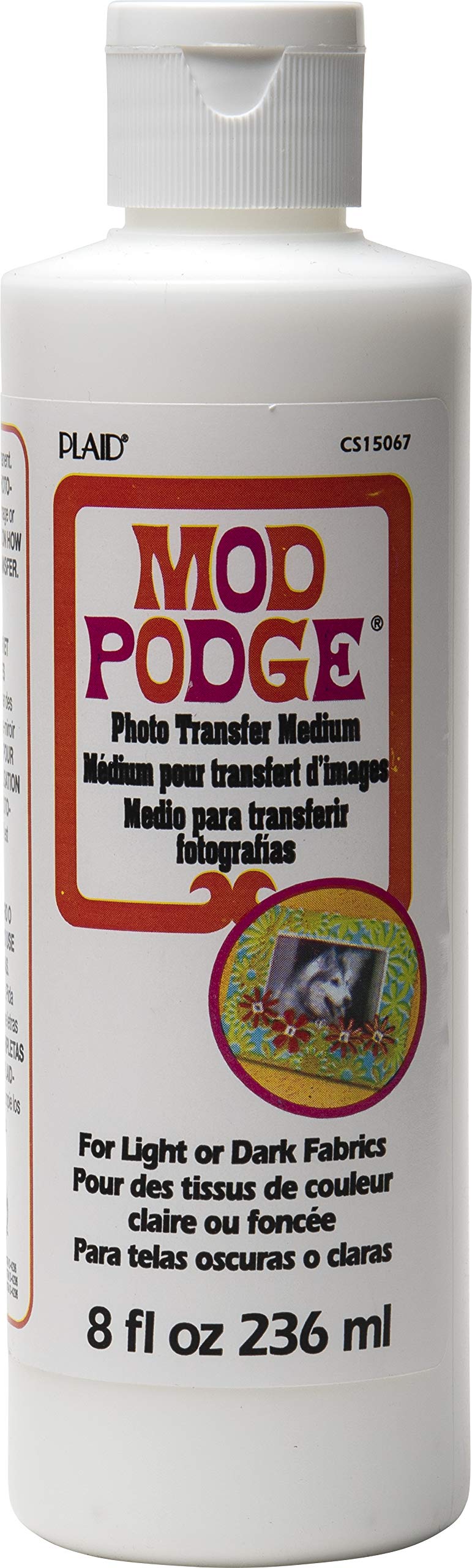 Mod Podge Photo Transfer Medium – Opaque White Gloss Finish, 236 ml