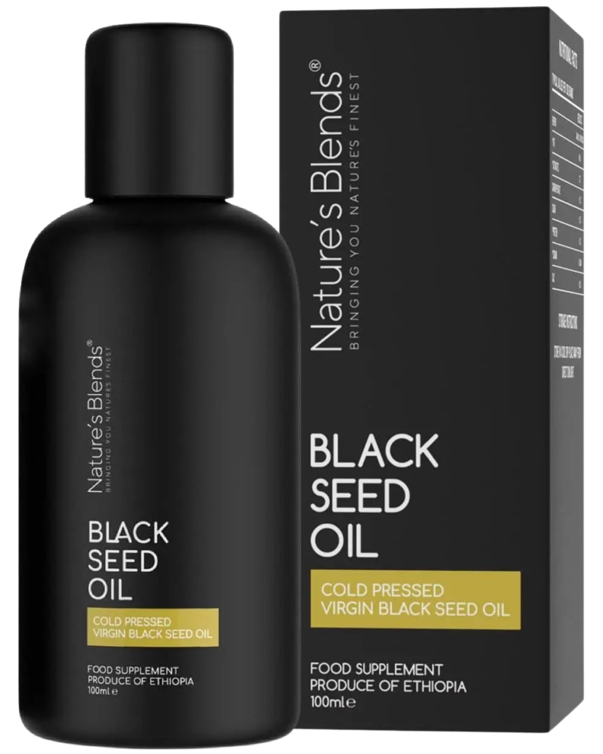 Nature's Blends Black Seed Oil – 100ml Cold Pressed Nigella Sativa