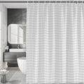 Checkered Shower Curtain | PEVA Waterproof Liner | 180x200cm