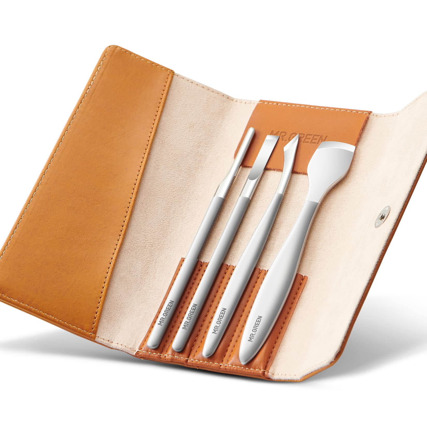 MR.GREEN Professional 4Pcs Pedicure Knife Set – Stainless Steel Foot Care Kit
