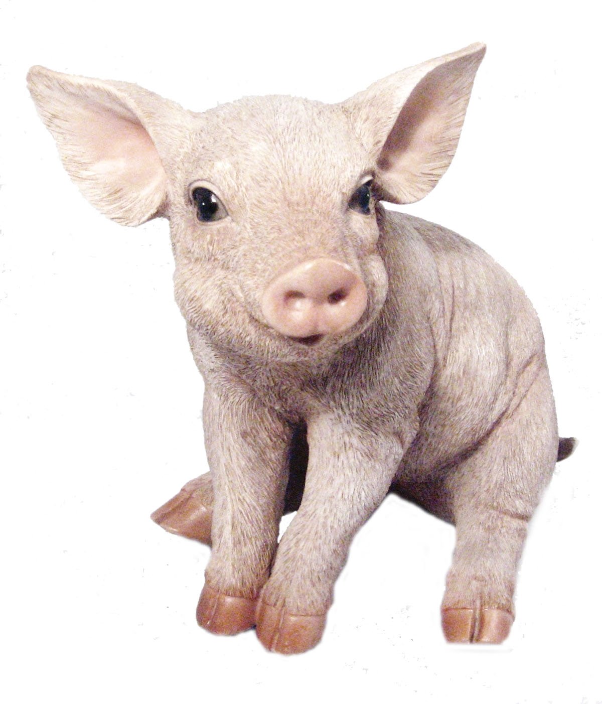 Vivid Arts Real Life Piglet Garden Ornament – Realistic Resin Statue