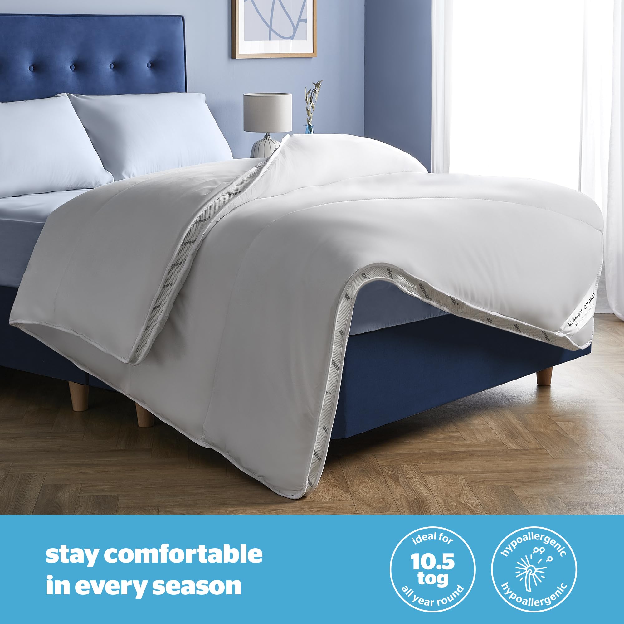 Silentnight Airmax Double Duvet – 10.5 Tog Breathable All Season Quilt