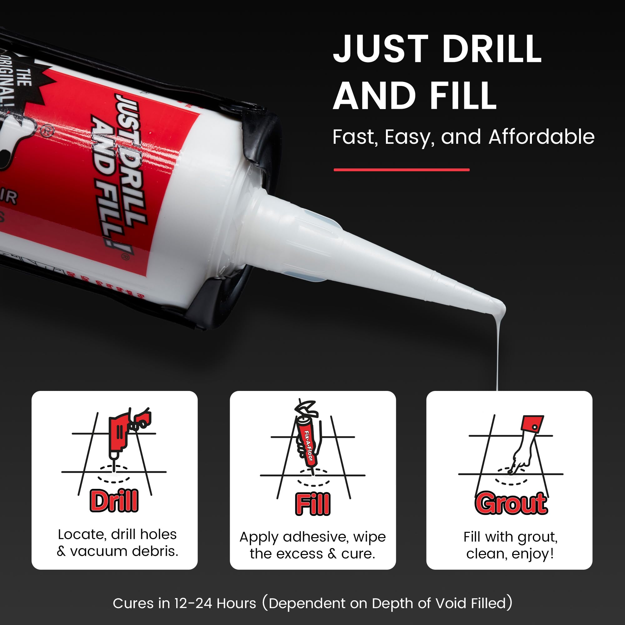 Fix-A-Floor Extra Strength Bonding Adhesive for Tile & Wood - 4 Pack