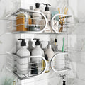 Adurei Shower Caddy – 2 Pack No Drill Stainless Steel Adhesive Shelves