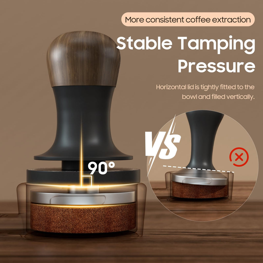 MHW-3BOMBER 58mm Calibrated Espresso Tamper - 30lb Sound Feedback