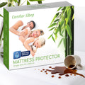 Single Bed Mattress Protector 90x200cm Waterproof 100% Bamboo