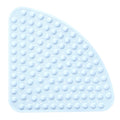 XIYUNTE Corner Shower Mat – 54x54cm Non-Slip Quadrant Bath Mat, Blue