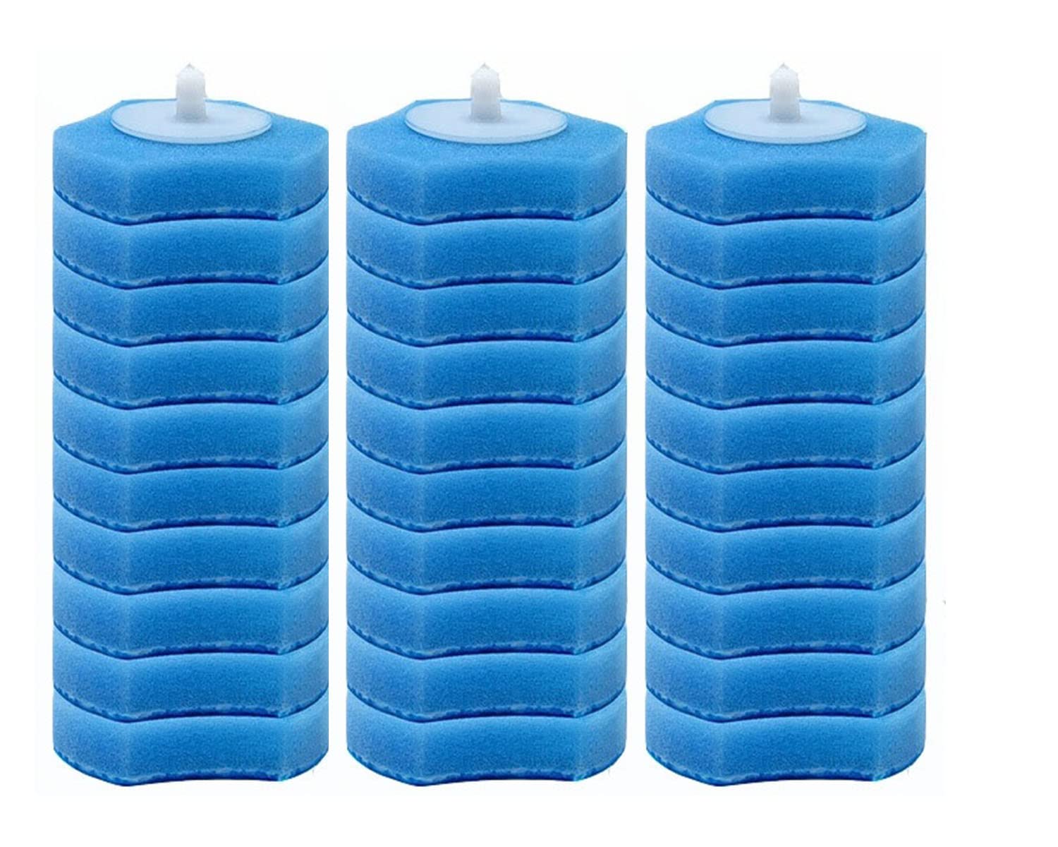 ChuangChi 30-Pack Disposable Toilet Stick Refills | Ocean Scent Sponges
