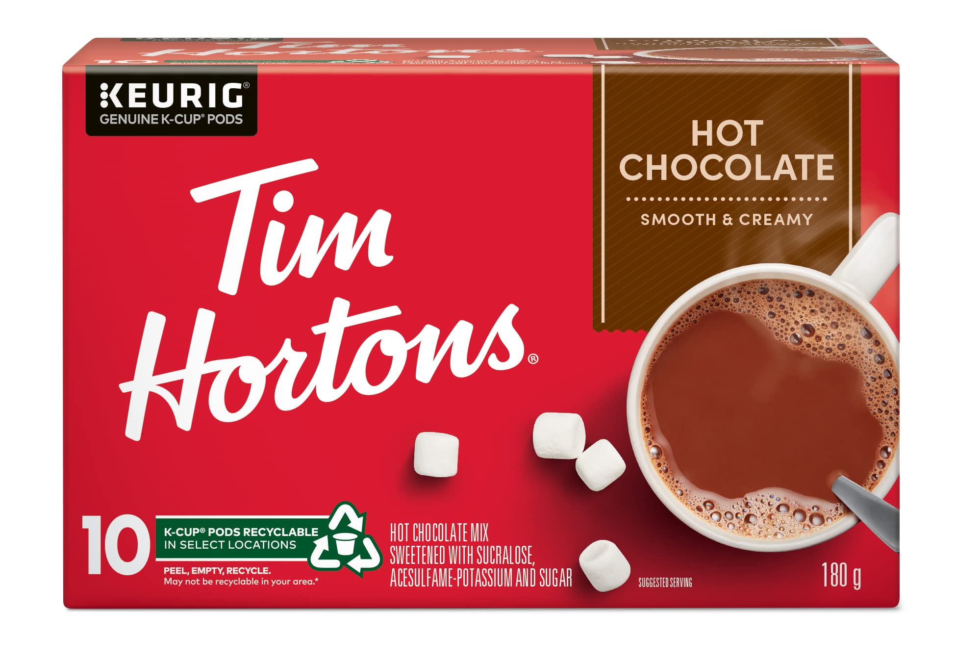 Tim Hortons Original Hot Chocolate - Keurig K-Cup Pods, 10 Count