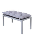 Chicreat Aluminium Garden Bench with Polywood Surface & Cushion