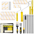 Jolof Store 13-Piece Paint Roller Set with 9-Inch Extension Pole