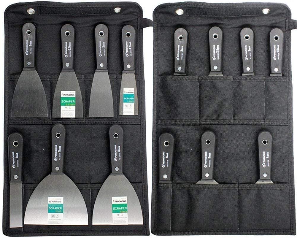 7-Piece Stainless Steel Putty Knife and Paint Scraper Set