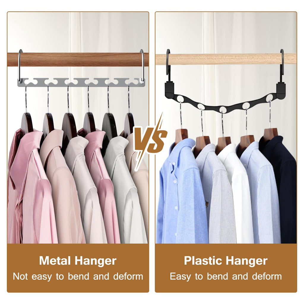 Sindax 20pcs Space Saving Magic Hangers | Stainless Steel Closet Organizer