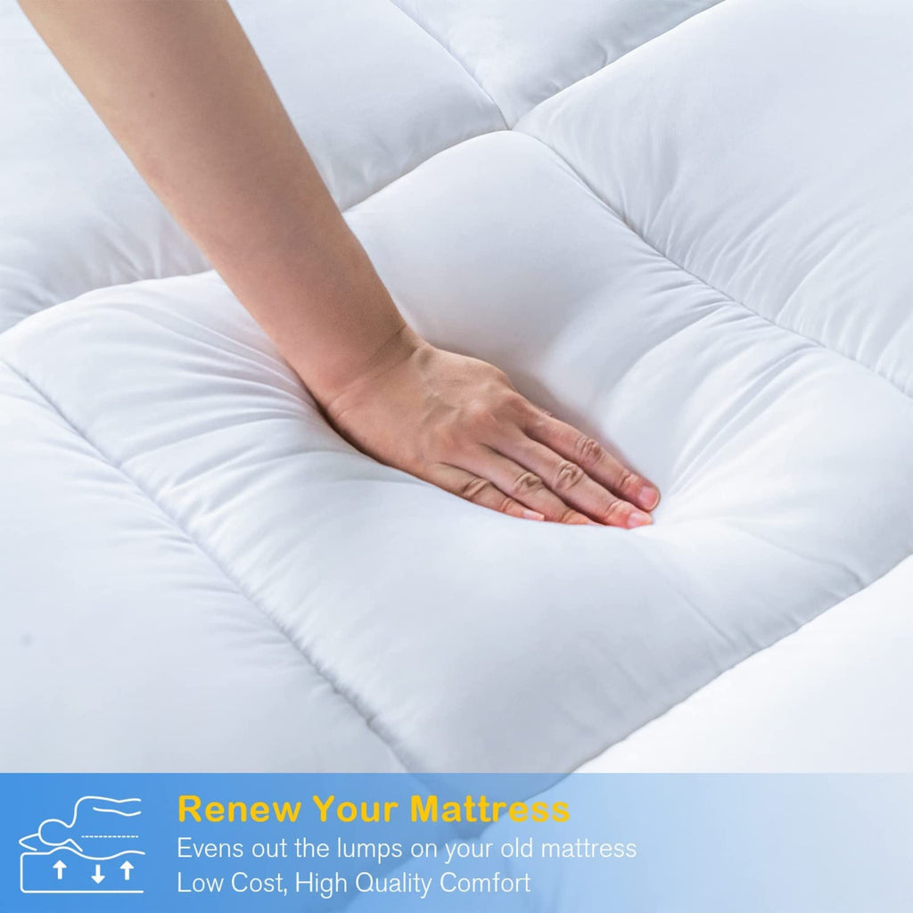 High Living Microfibre Mattress Topper | 4 Inch Thick Hypoallergenic