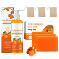 Jolof Store Persimmon & Goat Milk Soap Kit | Odor Eliminating Body Wash