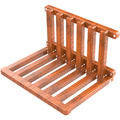 Tlongxia Walnut Wall Mounted Folding Shoe Stool | Solid Wood Seating