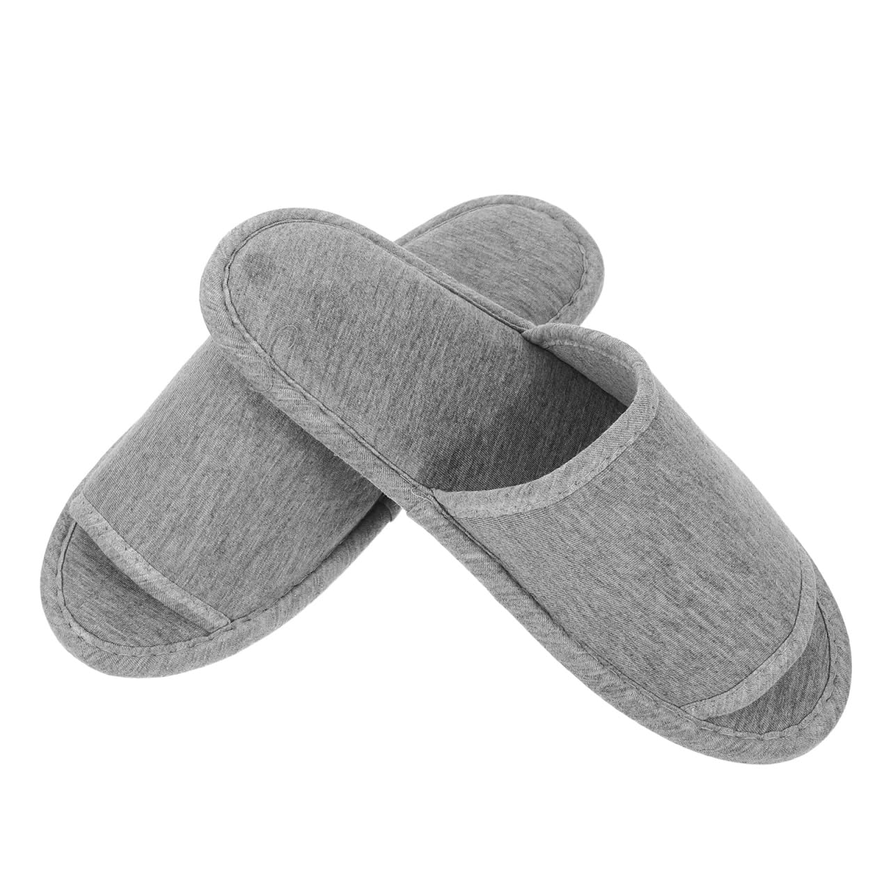 Baluue Foldable Travel Slippers | Lightweight Open Toe Sandals - Grey