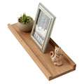 Oakerland 20-Inch Solid Oak Floating Shelves | Wooden Picture Ledge