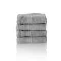 Glart Premium Cotton Guest Towels - 4 Pack, Platinum Grey, 30 x 50 cm