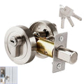 Jolof Store Zinc Alloy Single Cylinder Deadbolt Lock for Front Doors – Silver