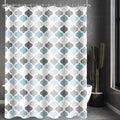 Lerores Cage Shower Curtain | 180x200cm Anti-Mould Weighted Polyester