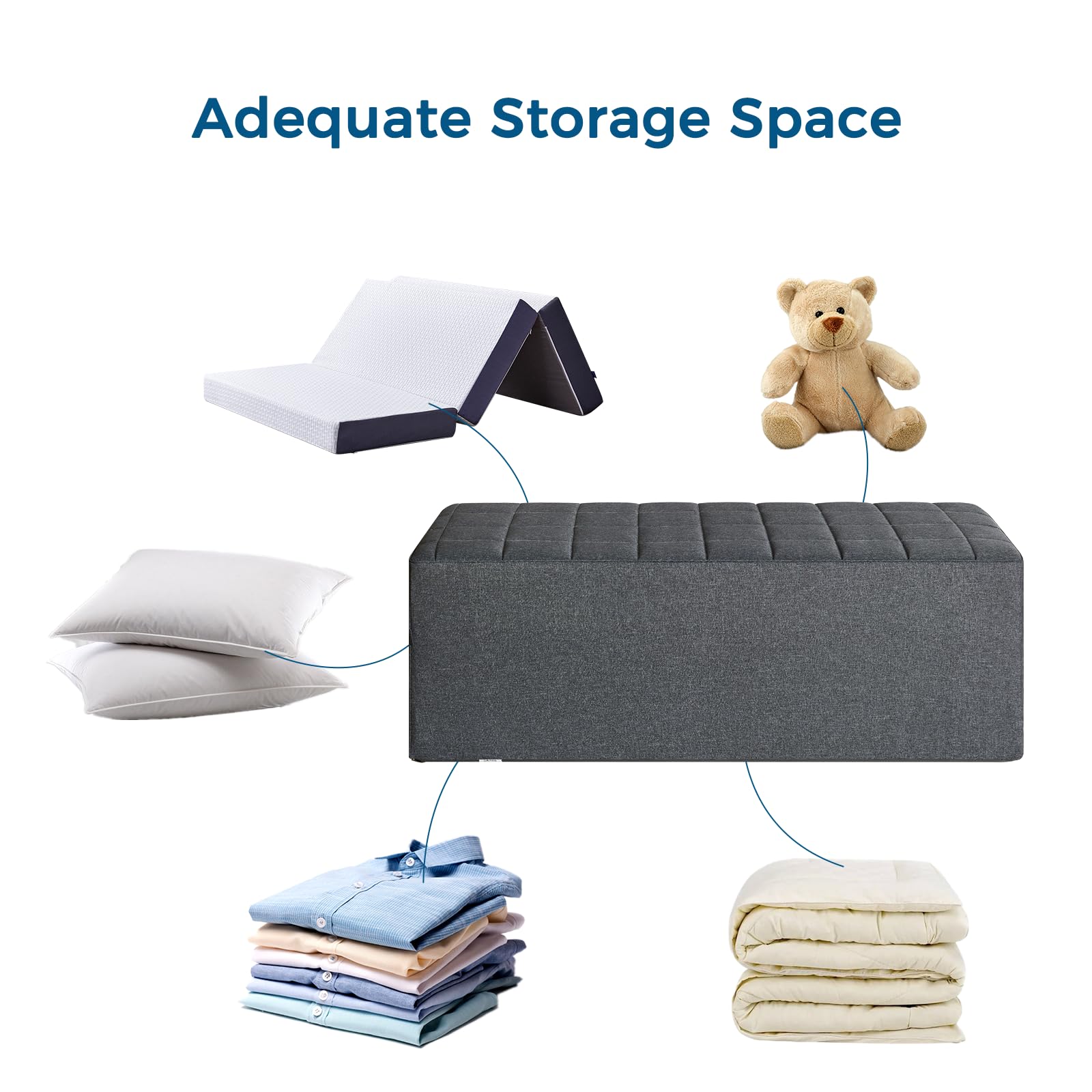 Inofia King Tri-Folding Mattress Cover | Durable Sofa Bed Storage Bag