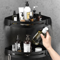 RCQD Corner Shower Caddy | SUS304 Stainless Steel Adhesive Shelf 2-Pack