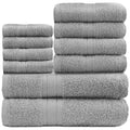 GC Gaveno Cavailia 10 Piece Cotton Towel Bale Set - 450 GSM Silver