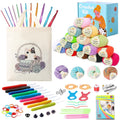 Knitiss Beginners Crochet Kit | 21 Hooks & 1132 Yards Yarn with Case
