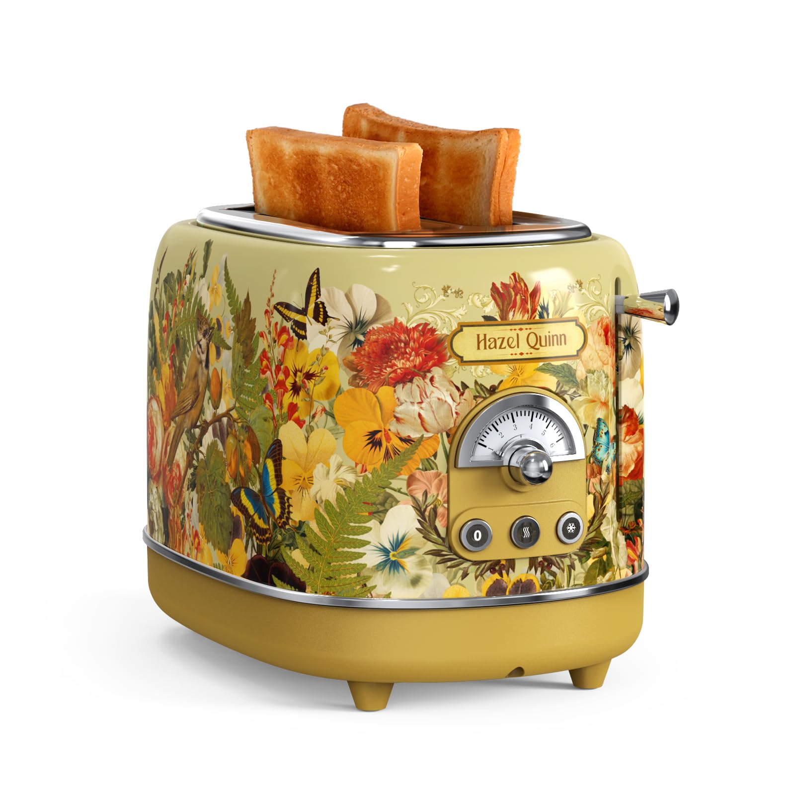 Hazel Quinn x Eduardo Recife 2-Slice Retro Toaster | Extra-Wide Slots