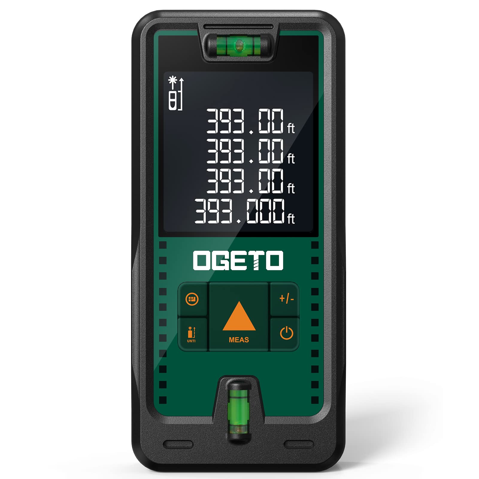 OGETO Laser Distance Meter 120M | IP54 Digital Range Finder Tool