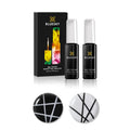 Bluesky Gel Polish Duo – White & Black Matte Fine Line Nail Art Gel