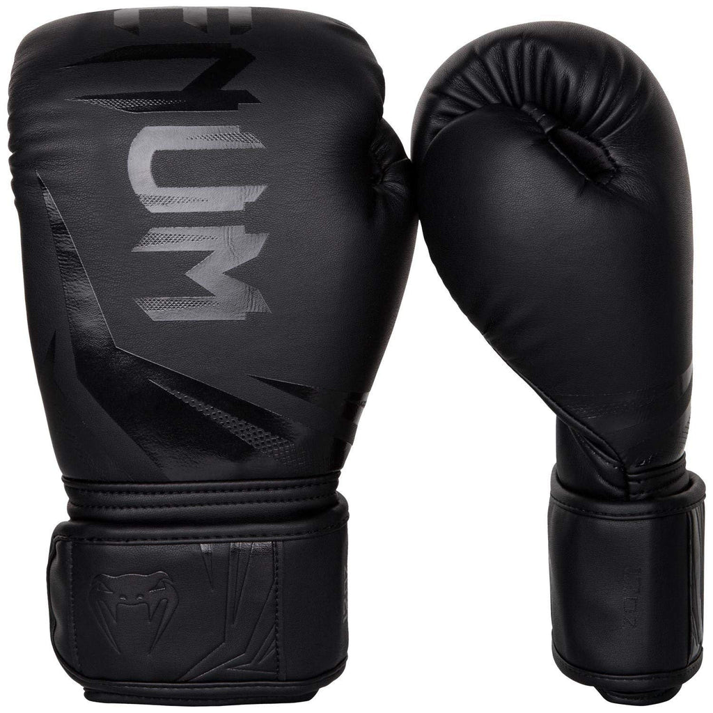 Venum Challenger 3.0 Boxing Gloves – 14 Oz Triple Density Foam – Black