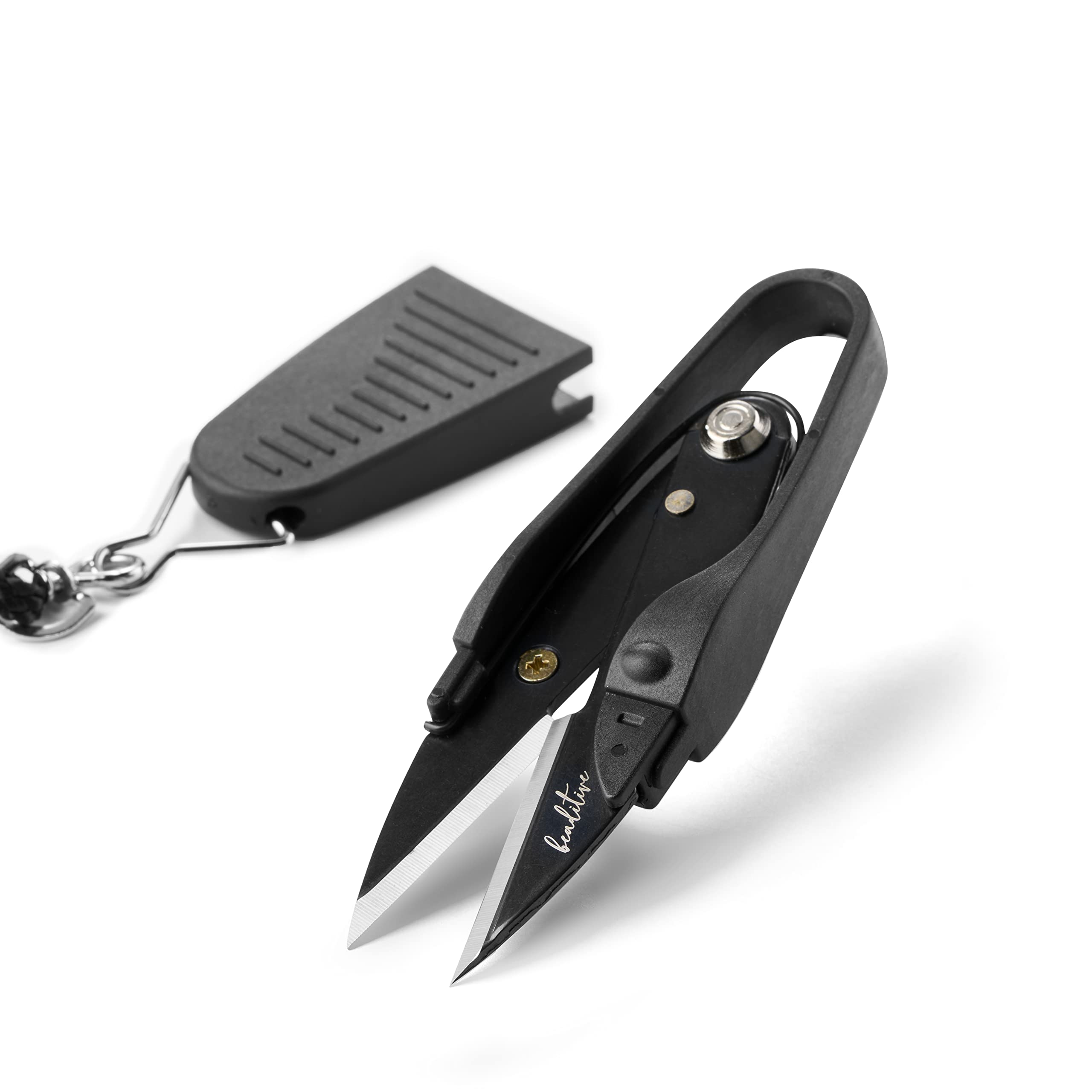 Beaditive High-Carbon Steel Thread Snips with Protective Cap & Lanyard