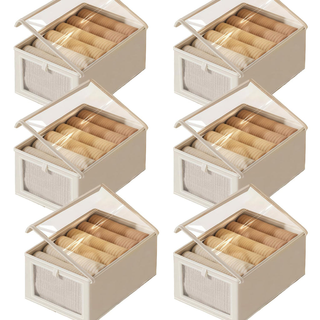 Tosoda Wardrobe Storage Organiser Boxes with Lids for Clothes Trousers - image 1