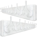 WEBI 98cm Wood Wall Mounted Coat Rack | 10 Heavy Duty Hooks, 2 Pack
