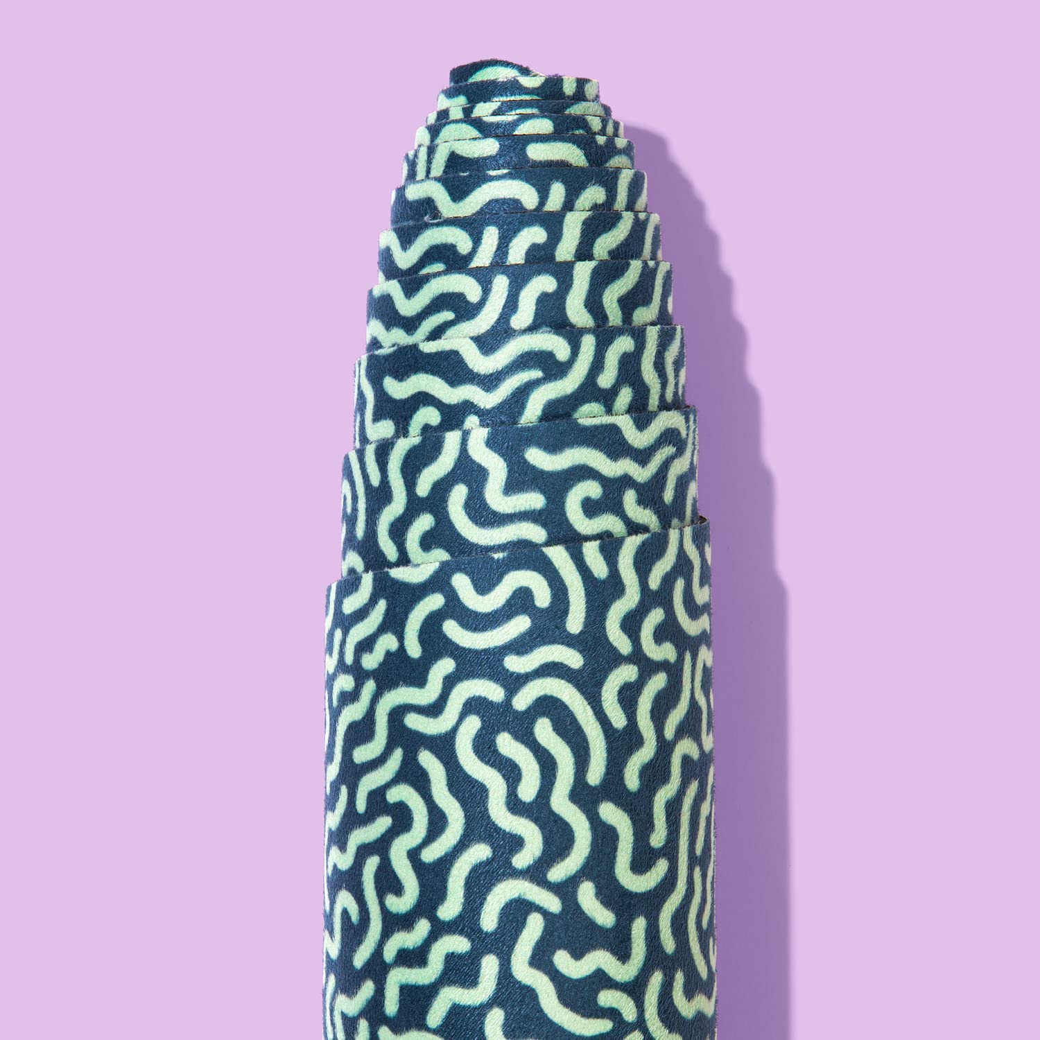 Downward Frog Printed Yoga Mat | Eco Natural Rubber & Vegan Suede, 4mm