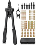 eSynic 14 Inch Heavy Duty Rivnut Tool Kit with 125Pcs Rivet Nuts & 6 Mandrels